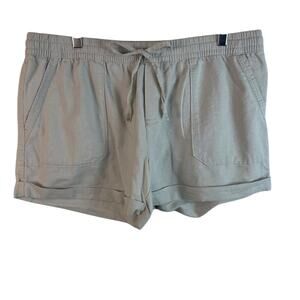 Joe Fresh Linen Blend Pull-On Shorts Size Large